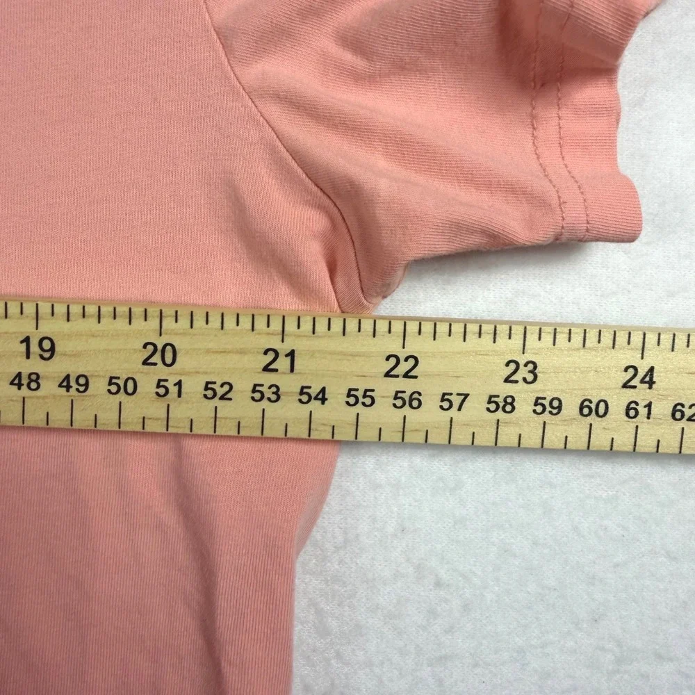 Nautica Mens Performance Tee Salmon Pink Short Sleeve Crewneck T-Shirt Large